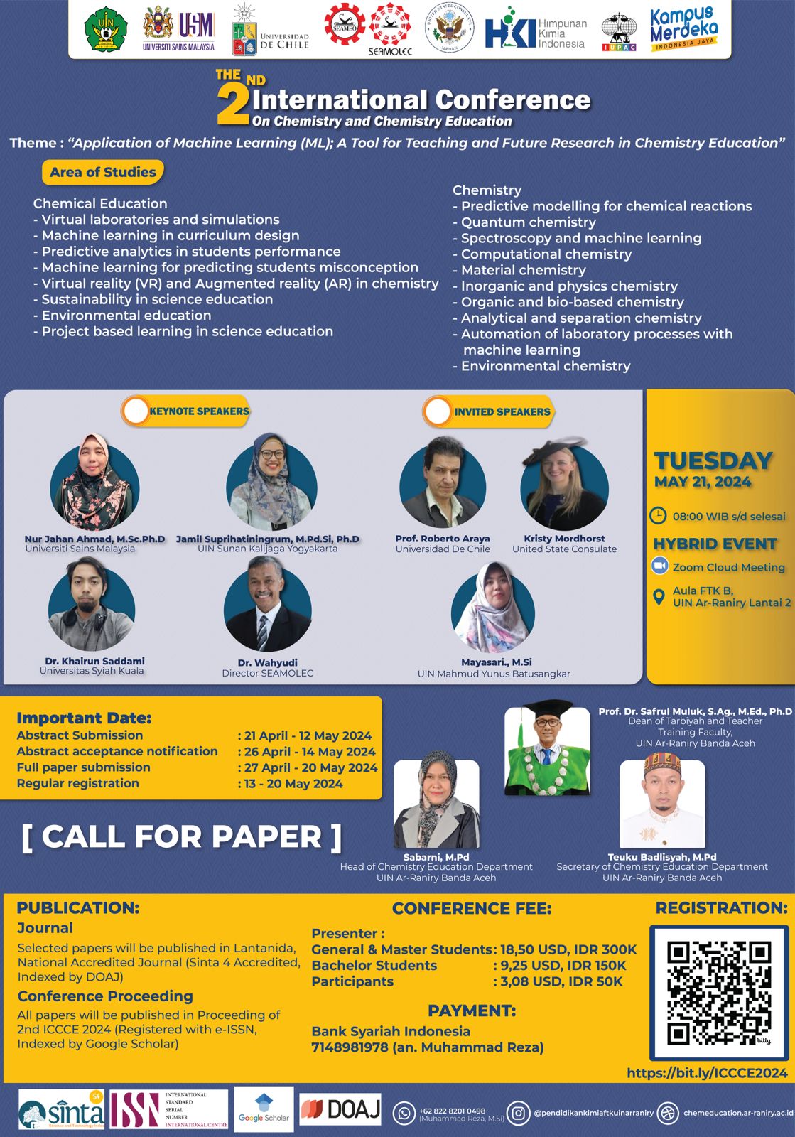 THE 2ND INTERNATIONAL CONFERENCE ON CHEMISTRY AND CHEMISTRY EDUCATION